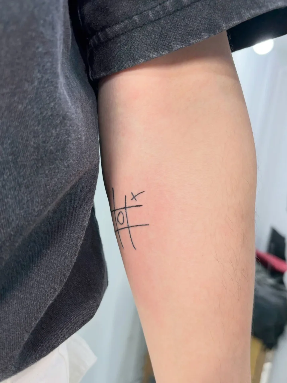 Tattoo artwork shared by Yeonjae Tattoo — Handpoke-style doodle tattoo inspired by the… (2/3)