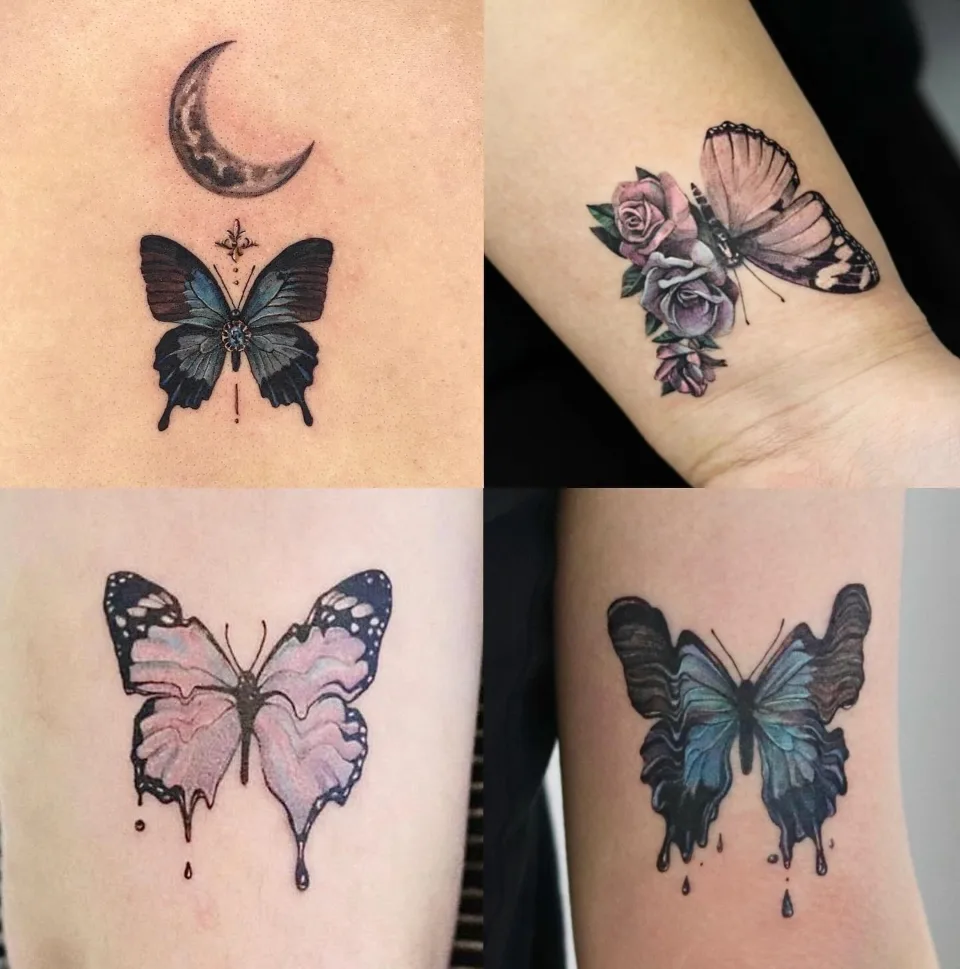 연재타투가 공개한 타투 작업 사진 — 연재타투 나비타투 이벤트🦋