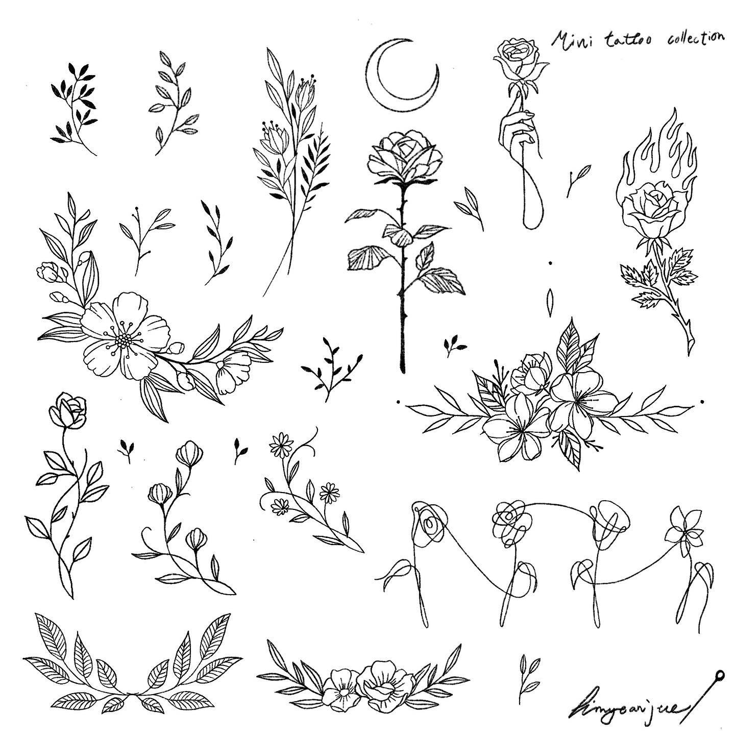 Mini tattoo designs — 2021 collection — Yeonjae Tattoo